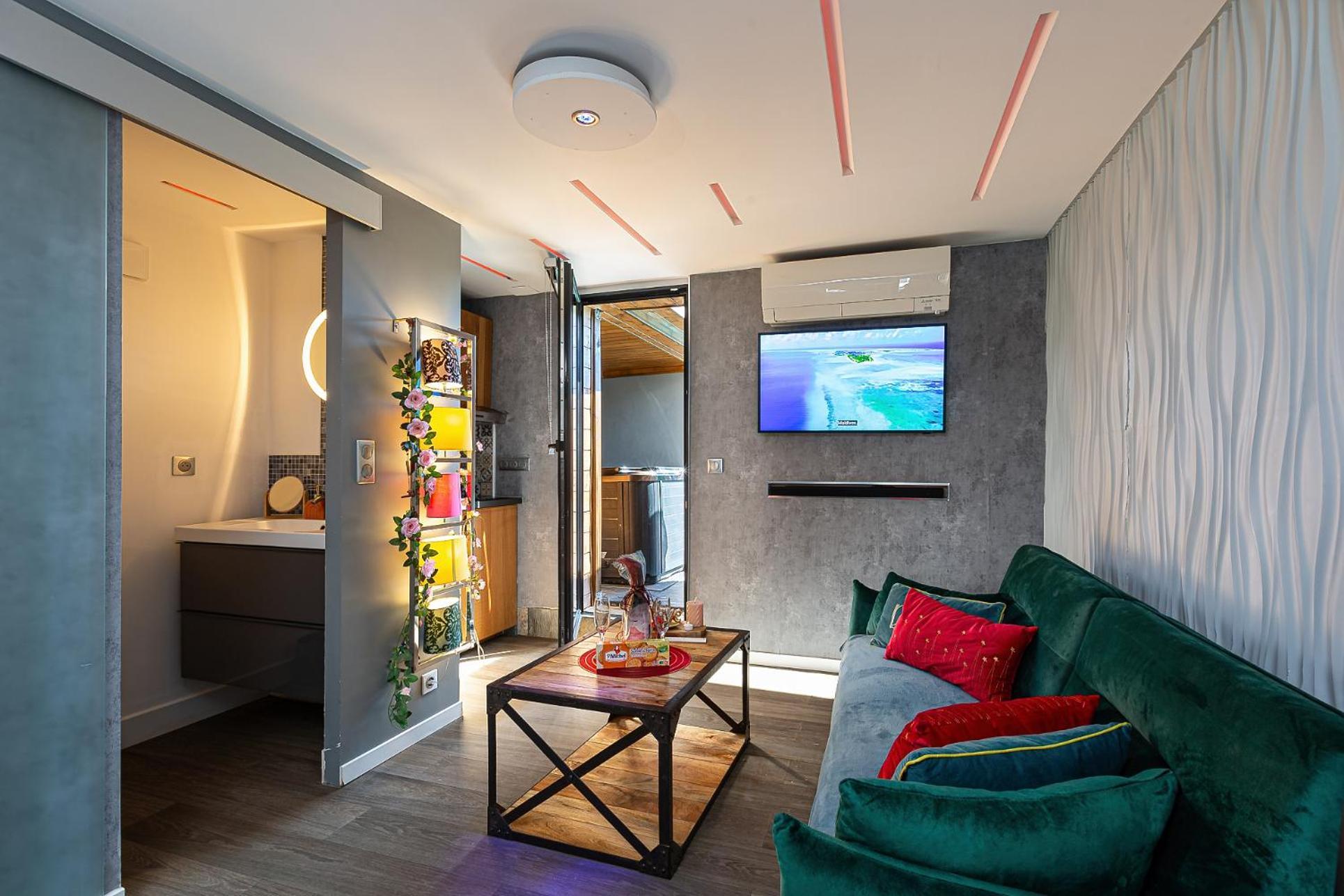 Gites Spa Strasbourg - Studio Romantique, Jacuzzi, Sauna, Terrasse Privee Furdenheim 外观 照片